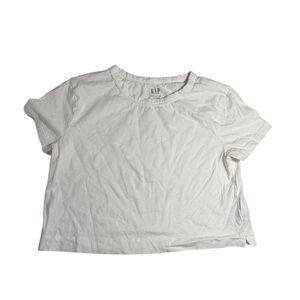 GAP Vintage Tee Shirt White Cropped Size XS Cotton Short Sleeve Boxy